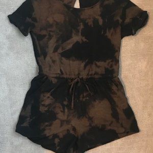 Black/Acid Washed Romper